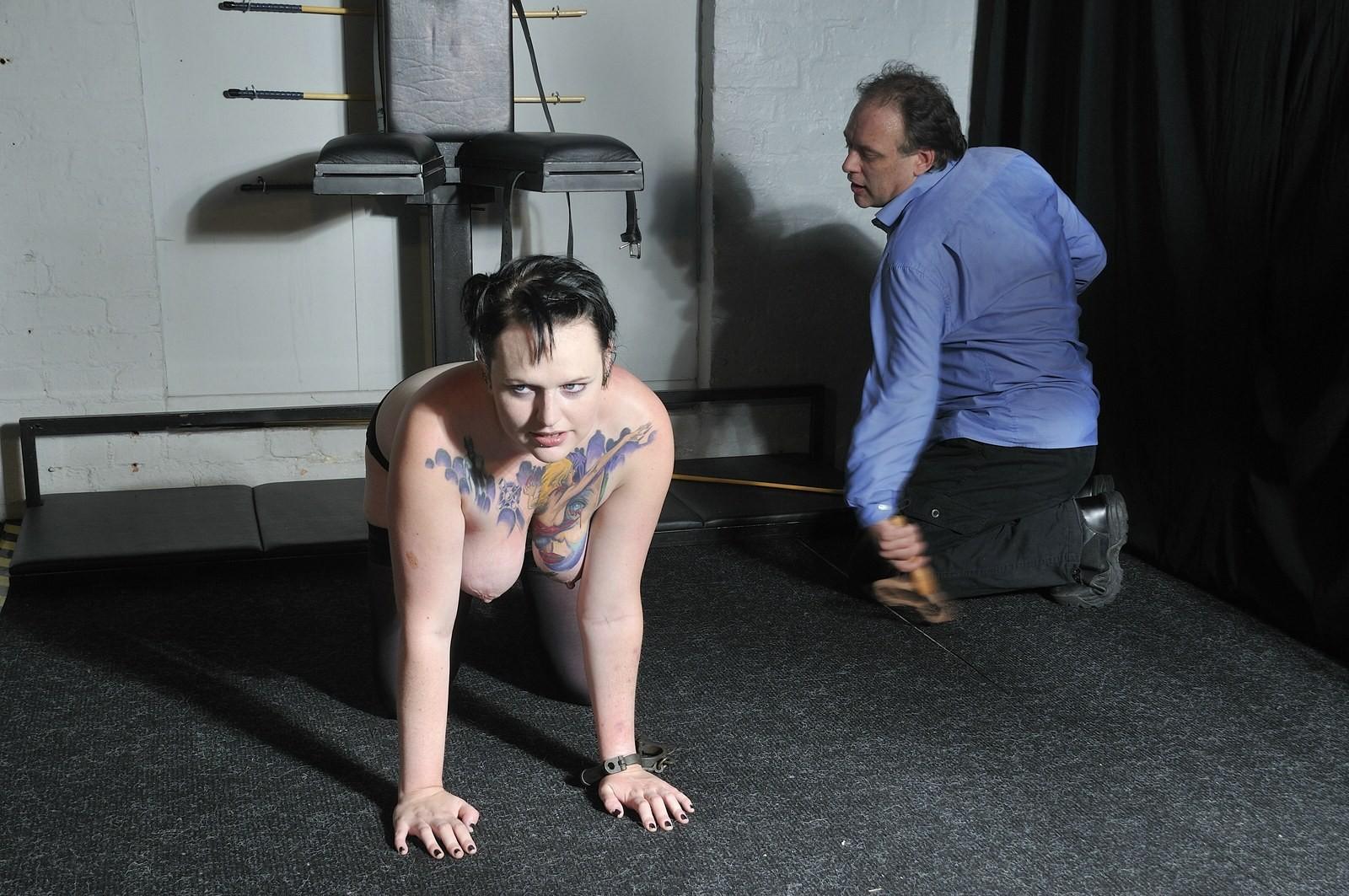 16P Tattooed Amateur Spanked - Beaten and Bruised Slavegirl