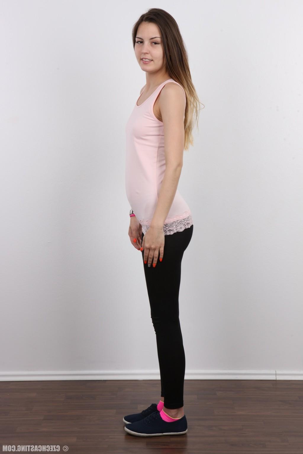 17P Petite teen girl poses naked