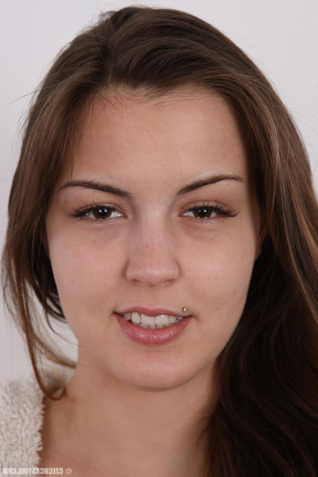 17P Petite teen girl poses naked