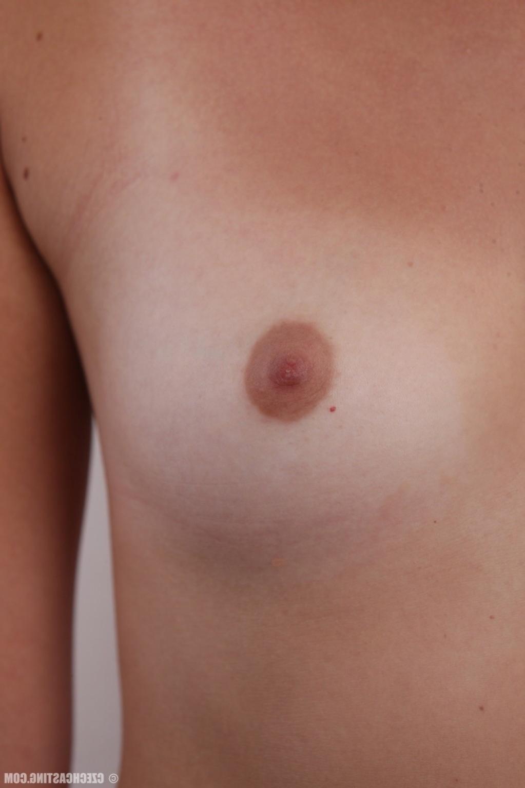 17P Amateur girl with small boobs poses nude