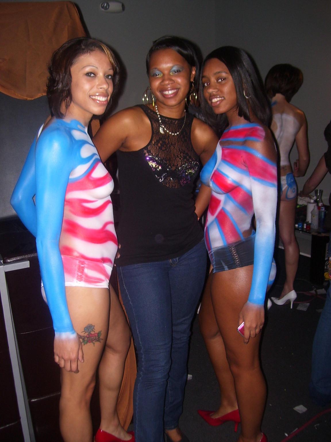 15P These ebony teen girlfriends posing and naked