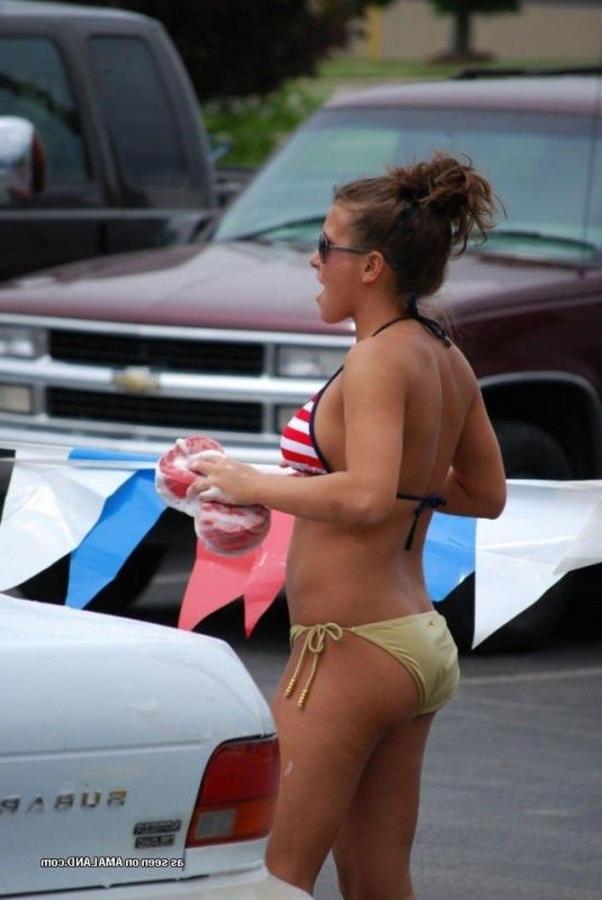 12P Compilation of bikini car wash babes strutting their stuff