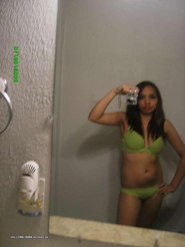 12P Horny wild amateur Spanish teen shows her round tits