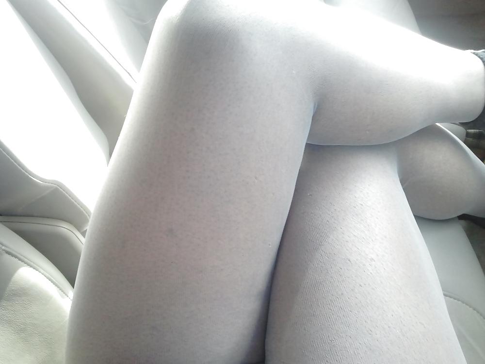 16P White Stockings w  Black Socks