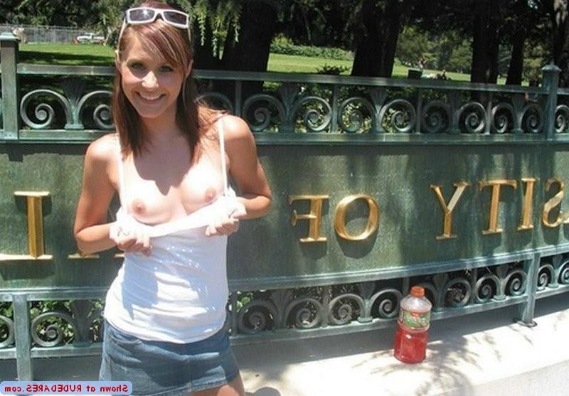 15P Girls bare in public
