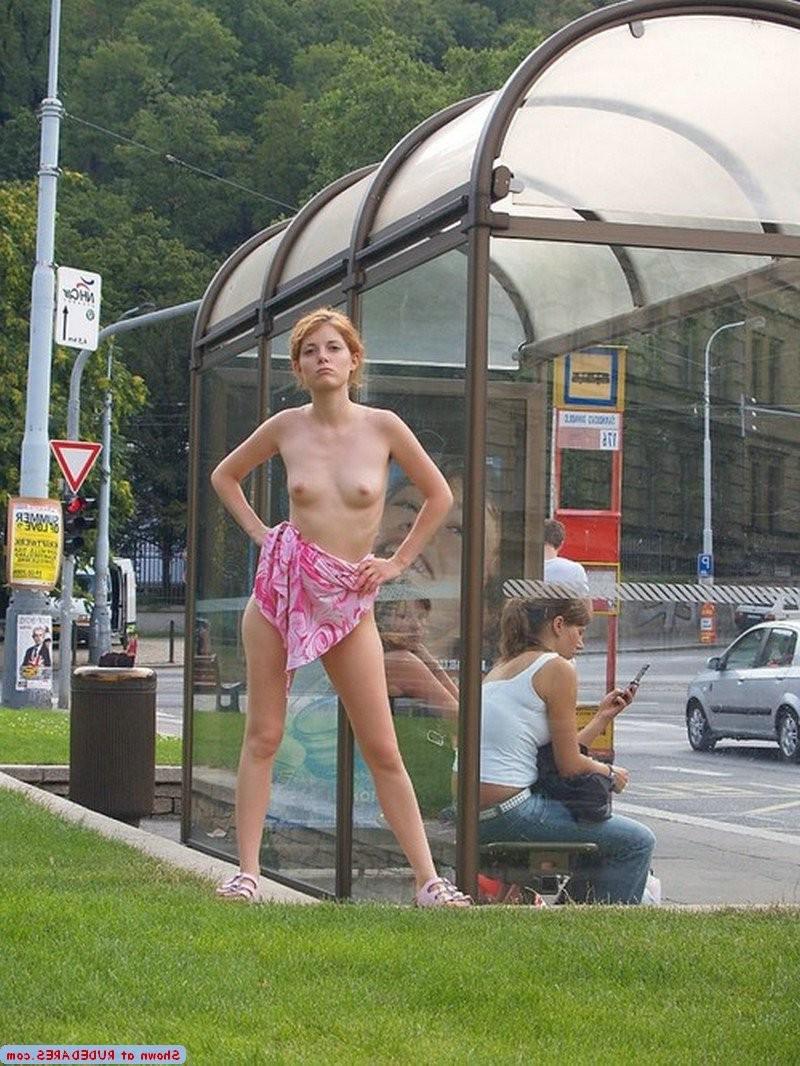15P Girls bare in public