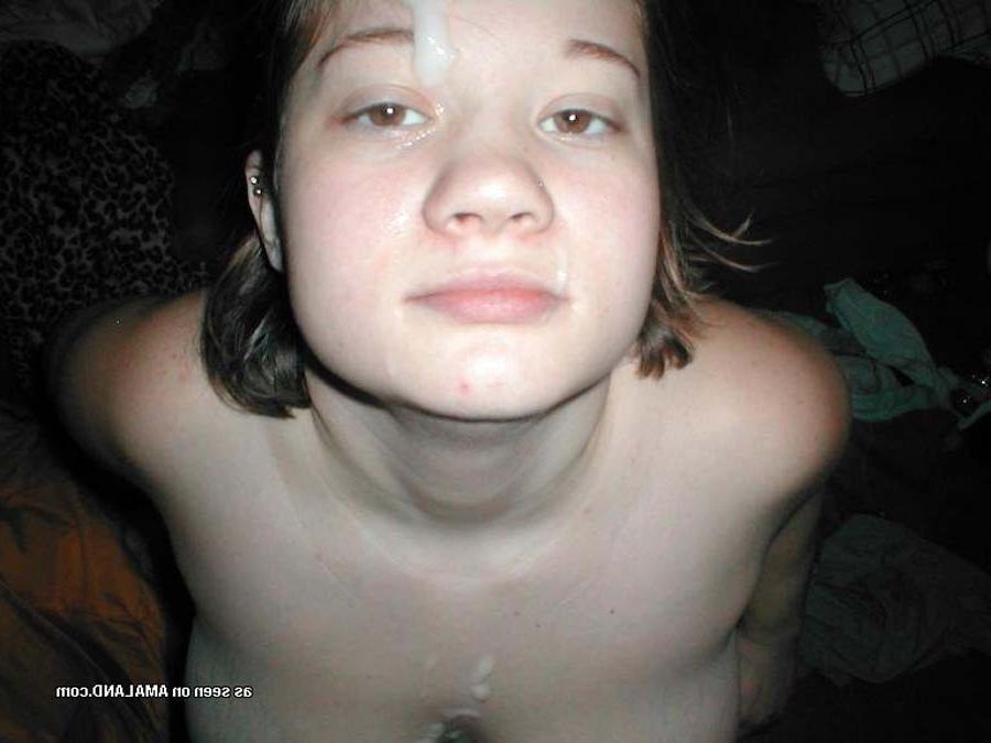 15P Horny amateur girlfriends taking cum facials