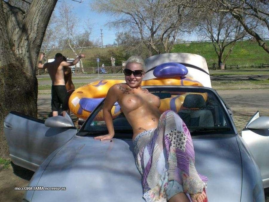 12P Compilation of naughty babes stripping naked outdoors