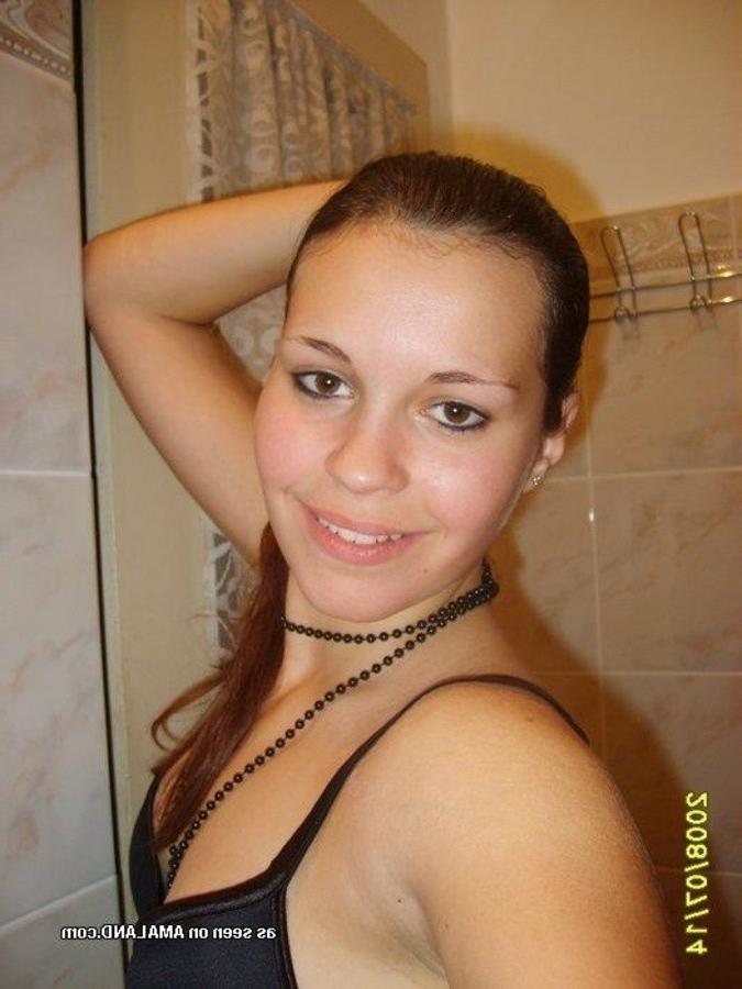 12P Pics of a spanish teen showing her perky tits