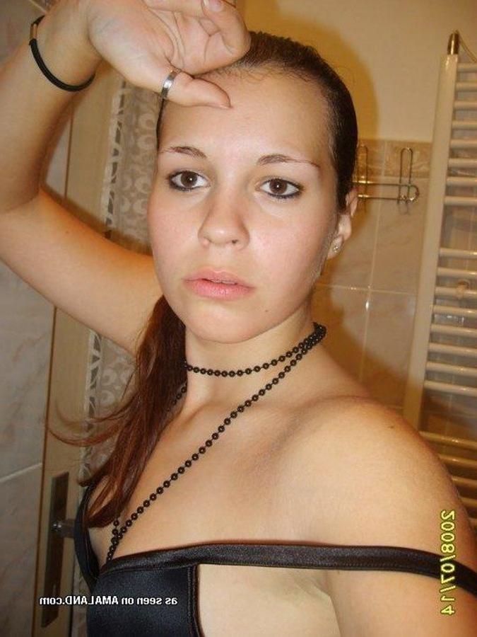 12P Pics of a spanish teen showing her perky tits