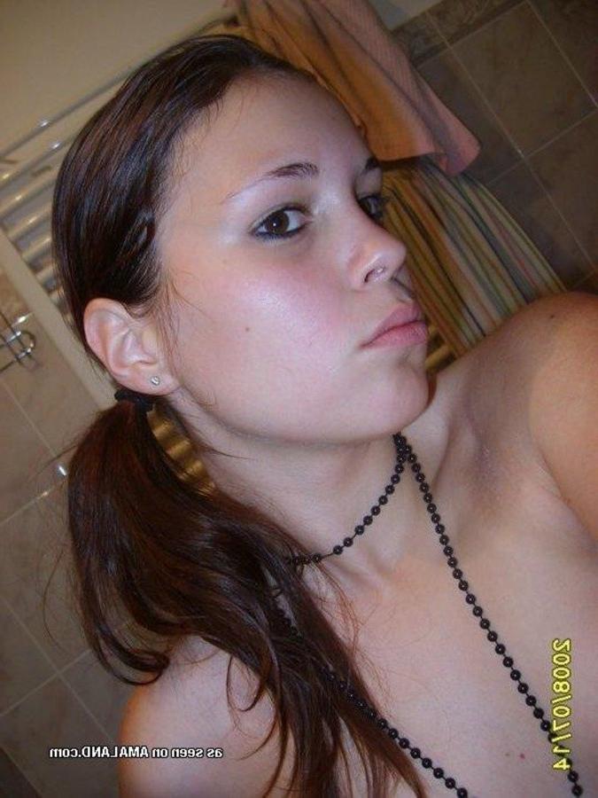 12P Pics of a spanish teen showing her perky tits