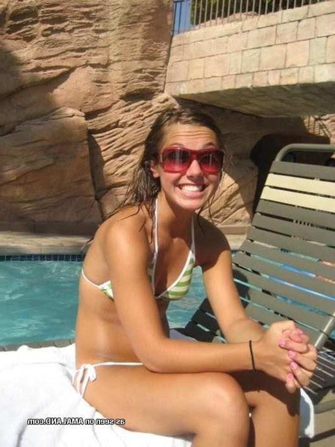 12P Collection of sexy bikini babes posing for their pals on cam
