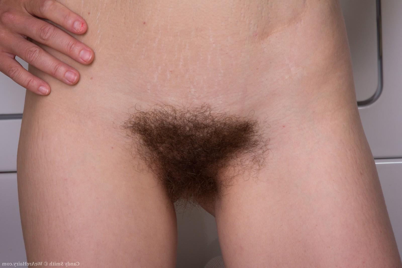 16P Hairy maid Candy Smith loves doing laundry