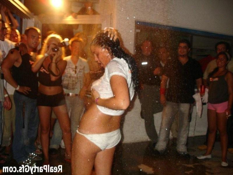 16P Crazy teen party girls get wasted and flaunt their big boobies