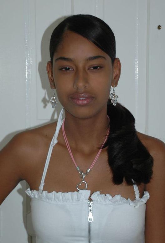 15P These ebony teen girlfriends posing and naked