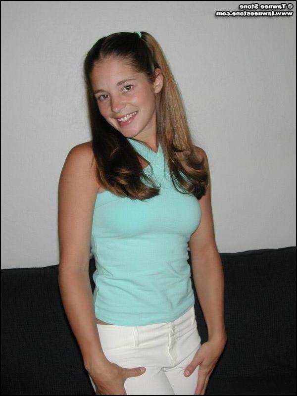 14P Tawnee Stone reveals her perky breasts