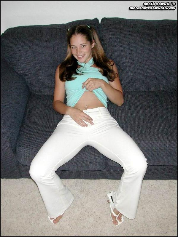 14P Tawnee Stone reveals her perky breasts