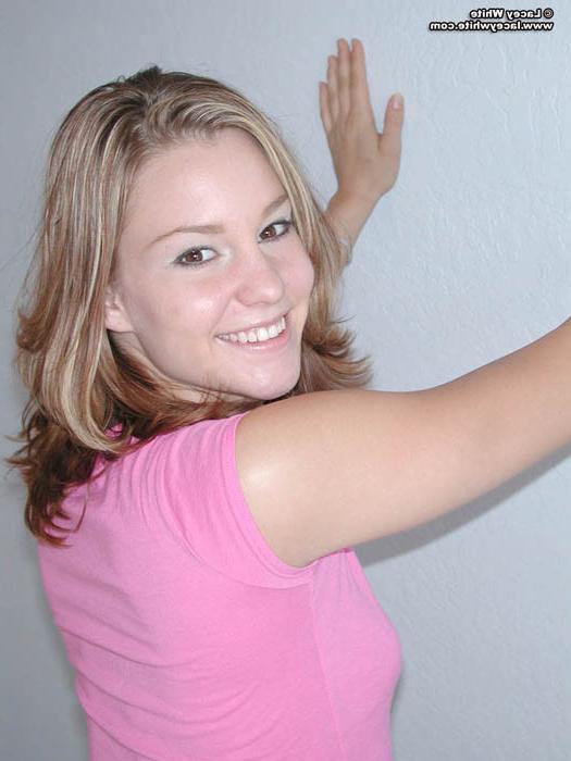 12P Lacey White shows off her hot perky tits