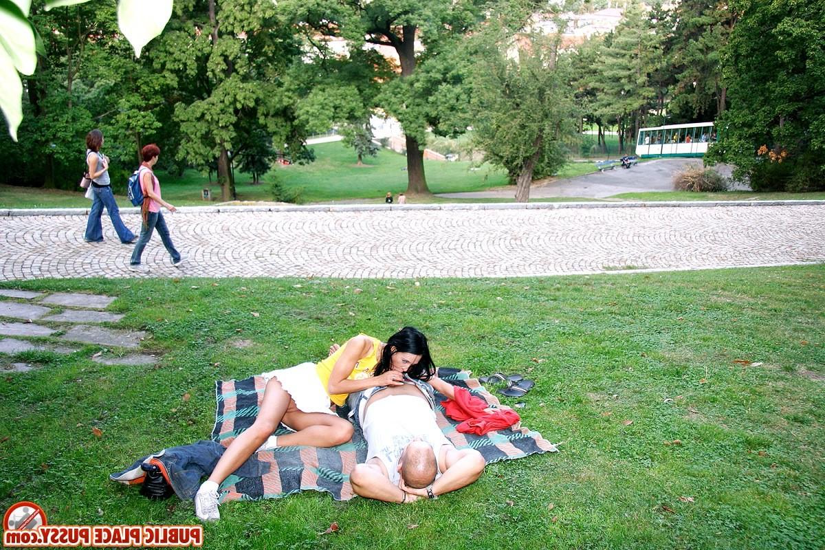 14P Sexy couple has very horny sex in the public park