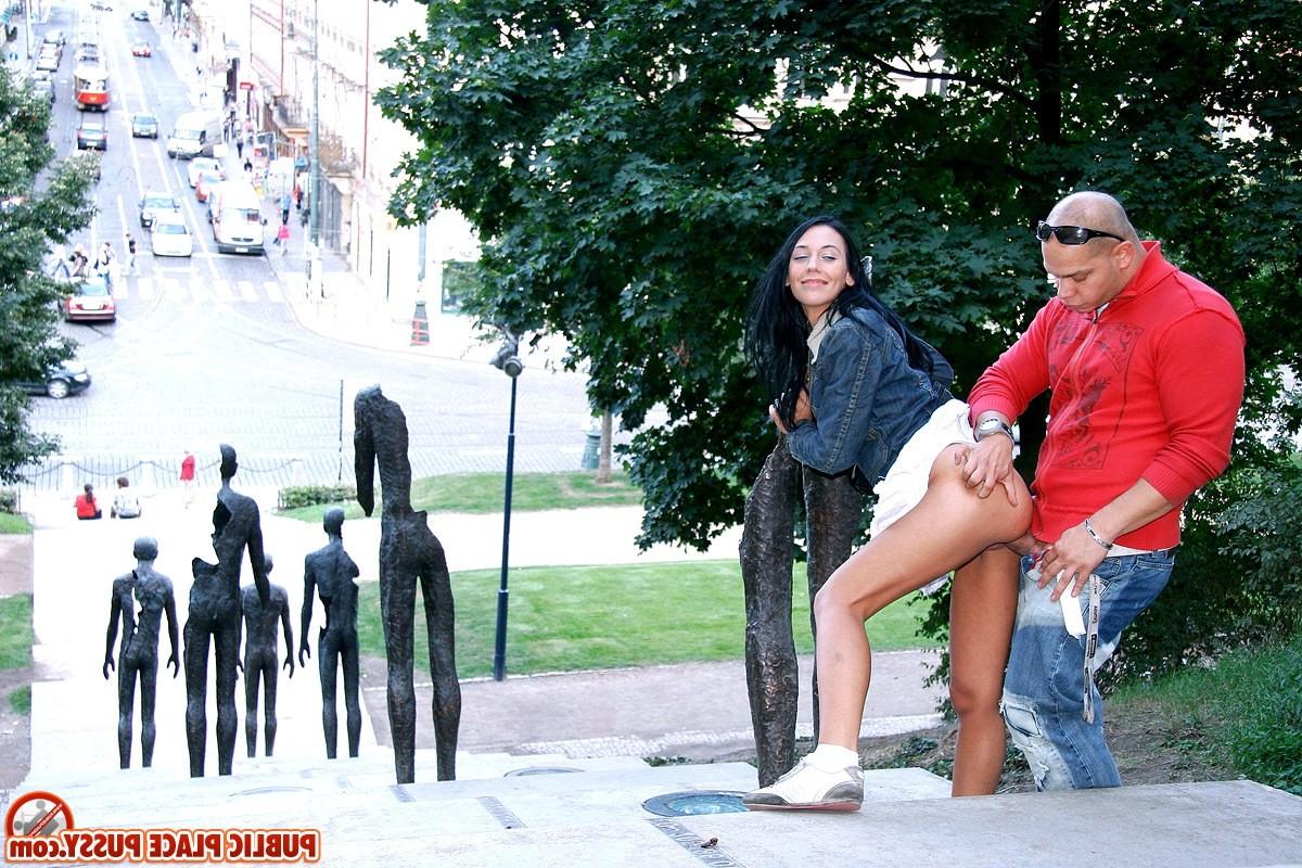 14P Sexy couple has very horny sex in the public park