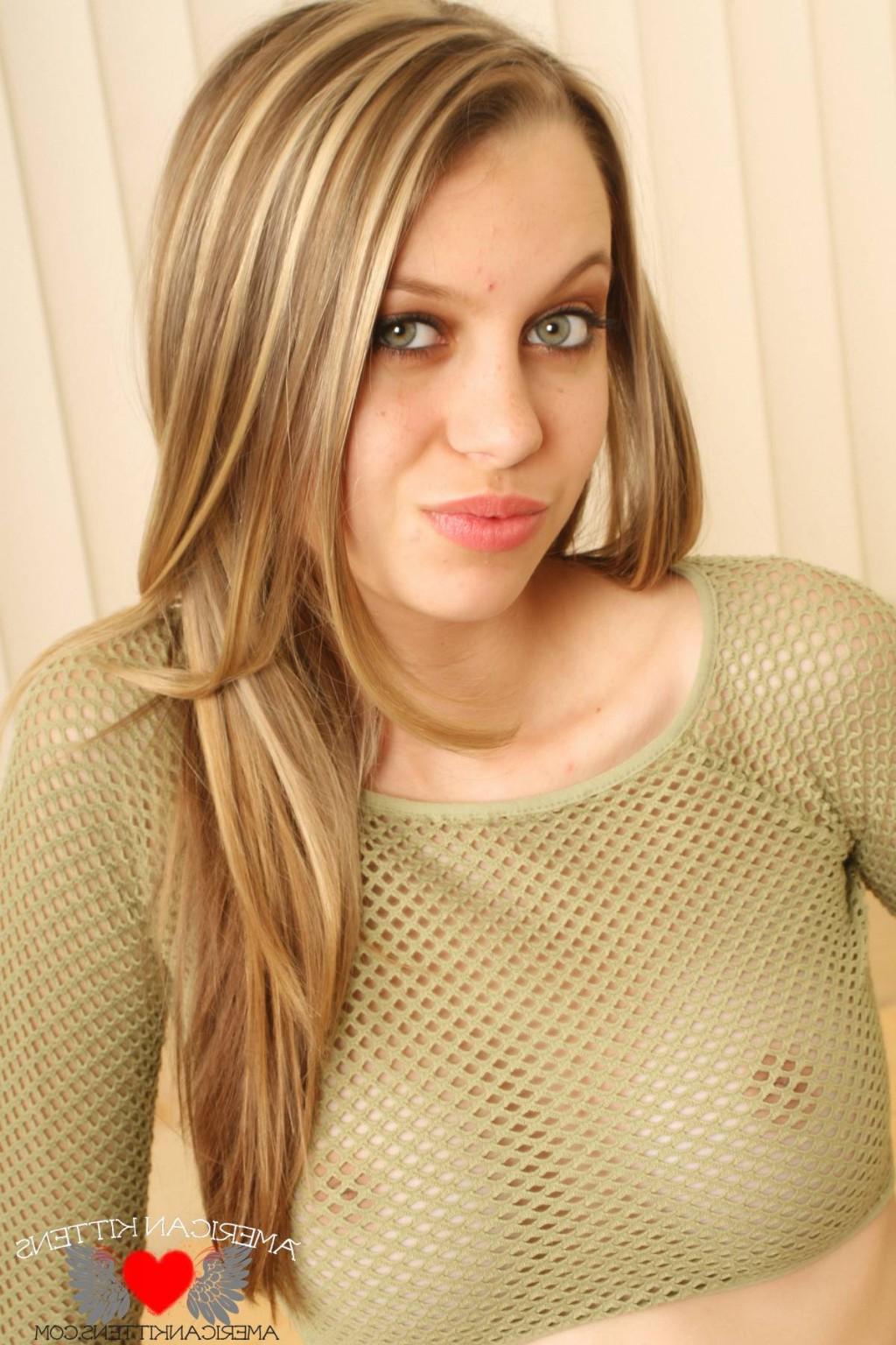 18P Lexi Sexton Sheer top and pantyhose