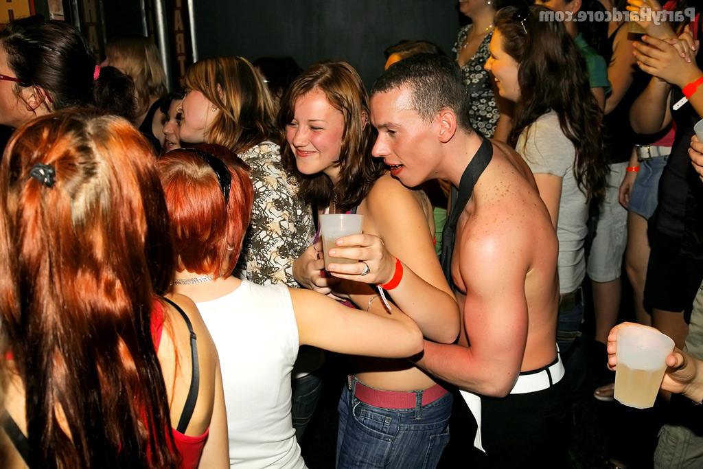16P Horny party girls go crazy for big cocks