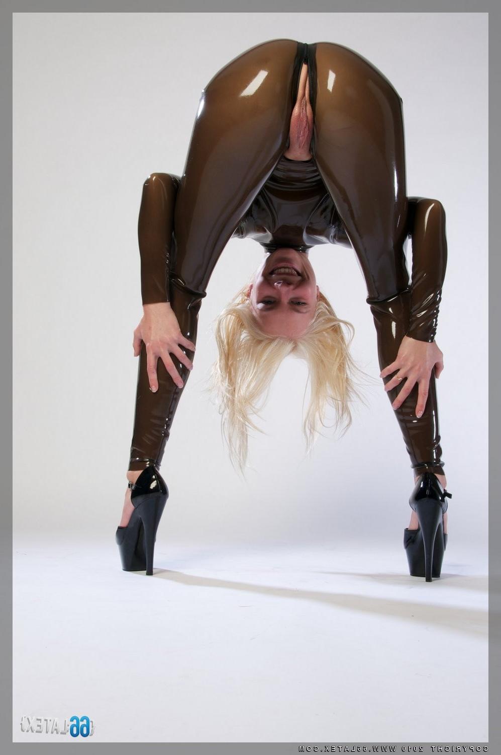 12P smoky Latex Catsuit