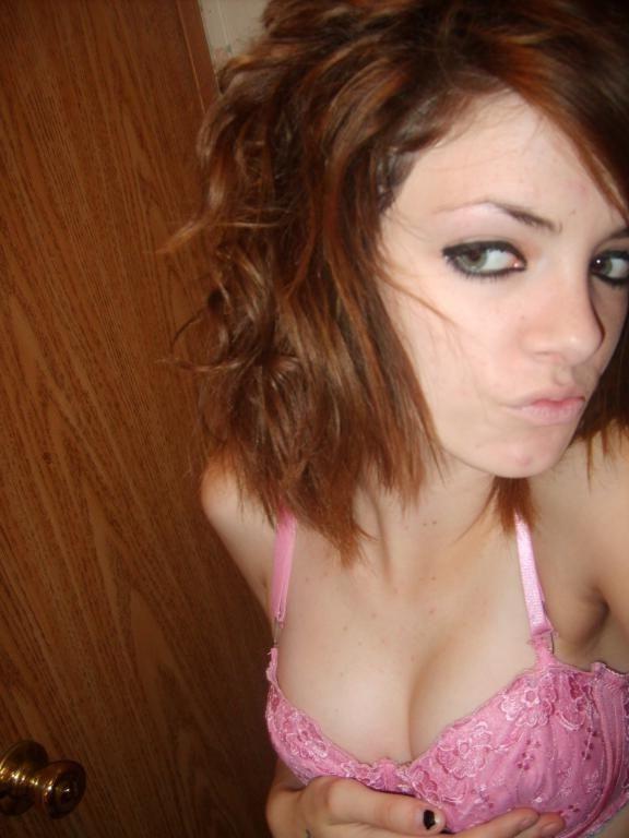 15P Really Depressed Emo Girlfriend Flashing Her Perky Little Teen Tits