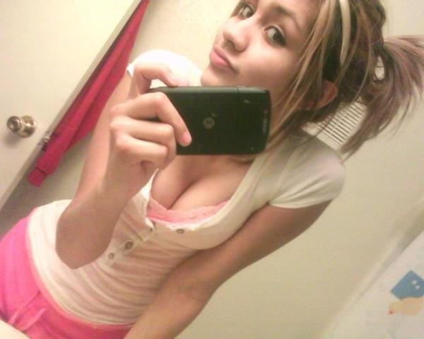 15P Hot Emo Girlfriends Flashing Perky Little Teen Tits