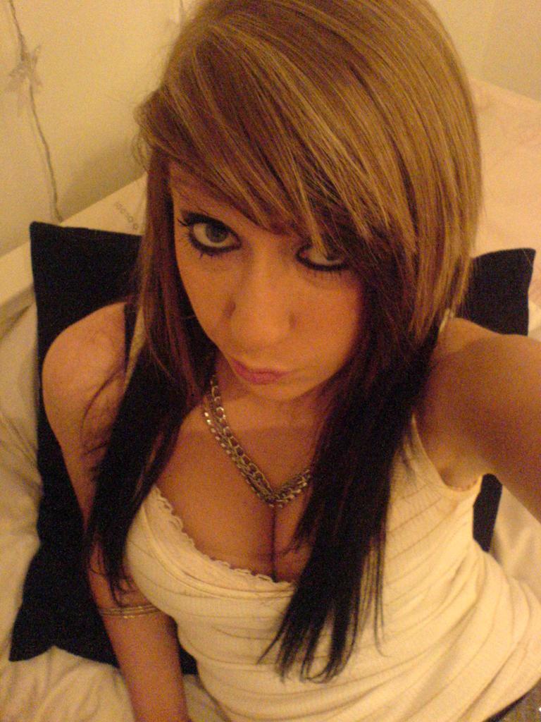 15P Hot Emo Girlfriends Flashing Perky Little Teen Tits