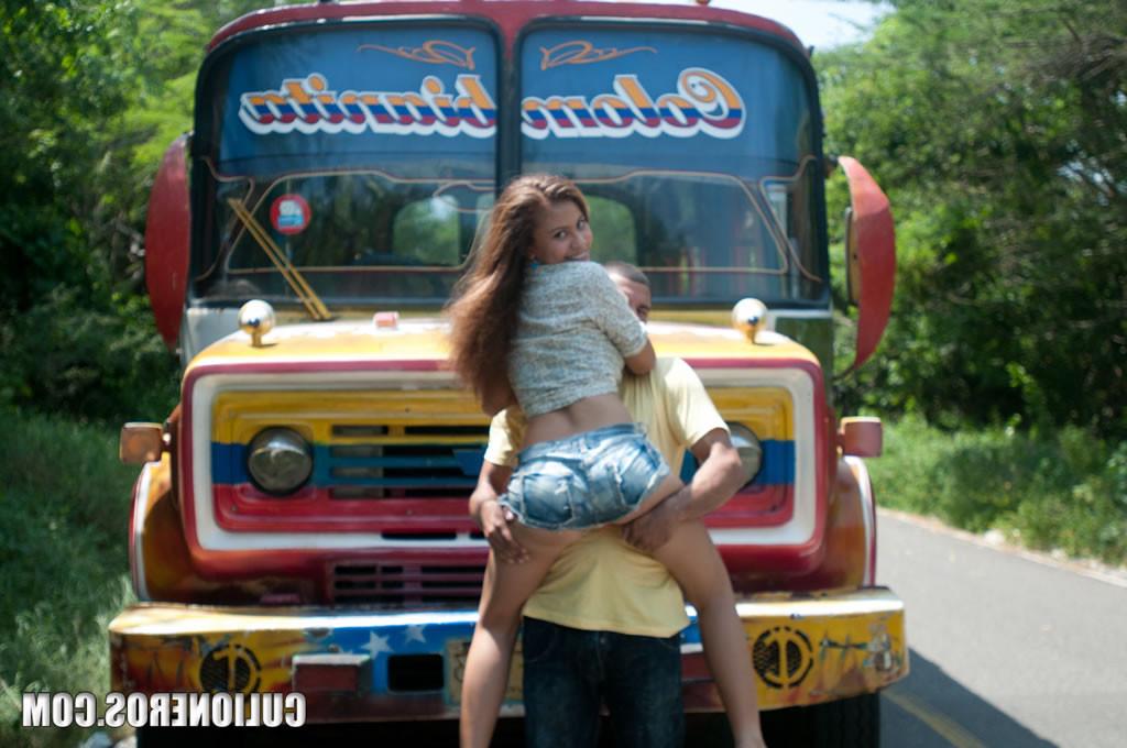 15P Hot spanish chick takes huge dick in her small mouth!