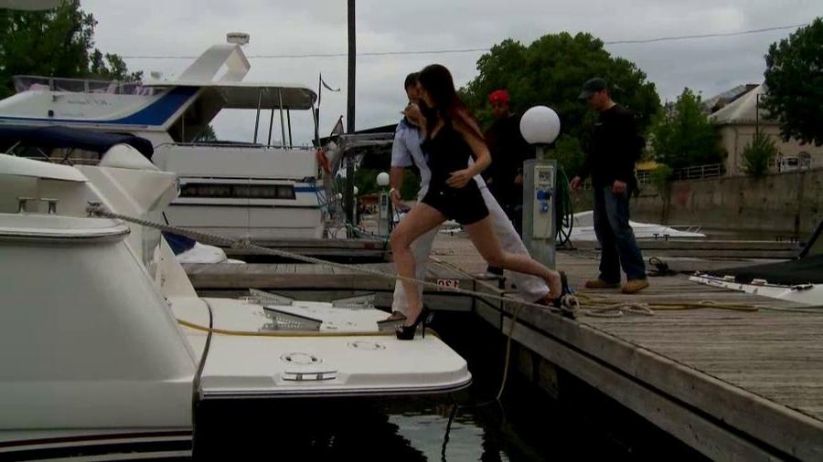 16P Hungarian babe Mira Sunset assfucked on a yacht
