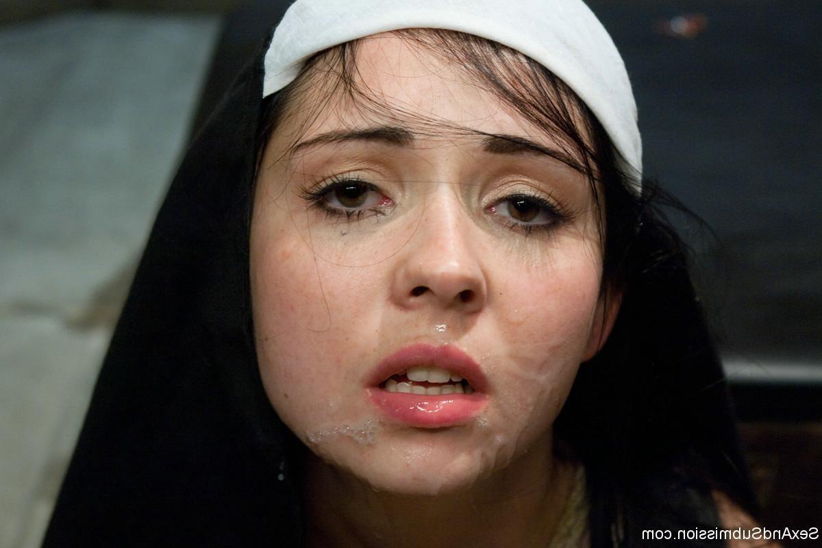 24P Shameful nun tied up, punished and fucked in every hole by Pries