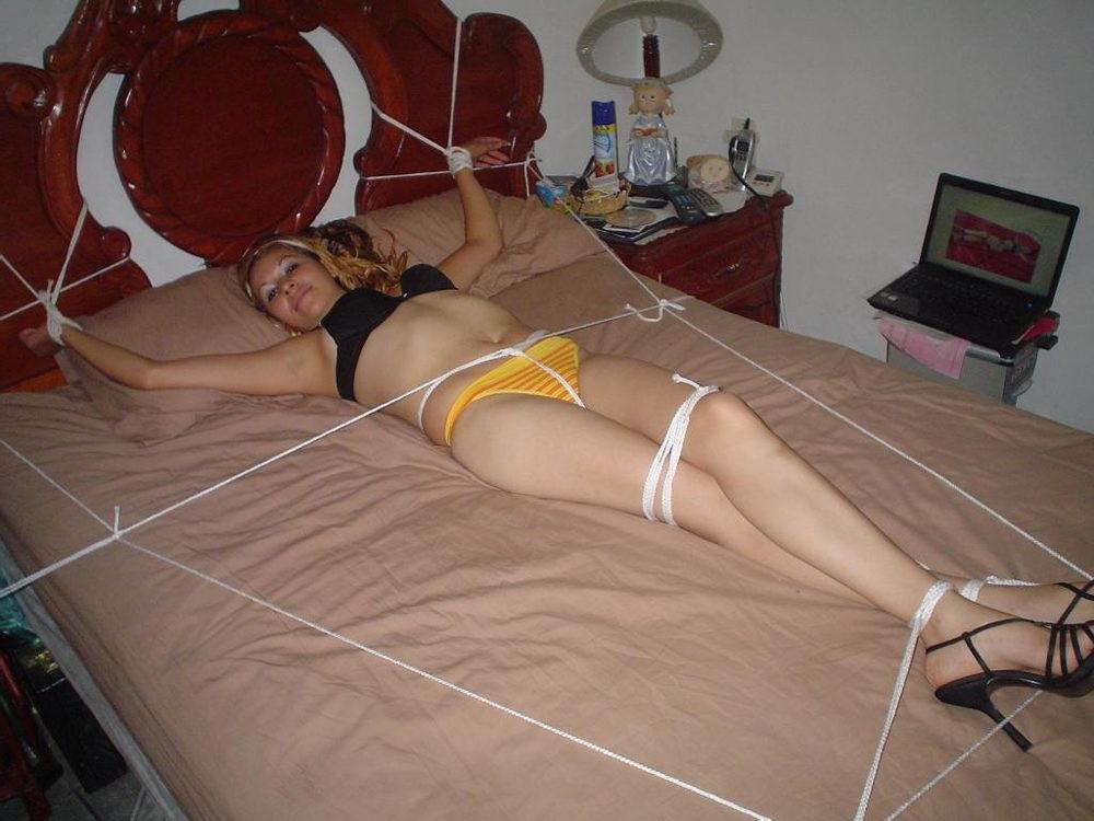 12P Sexy amateur girlfriends tied up at AmateurTied!