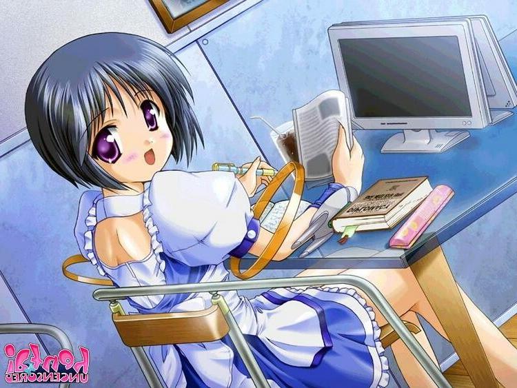 15P Good looking hentai maid exposing her divine breasts