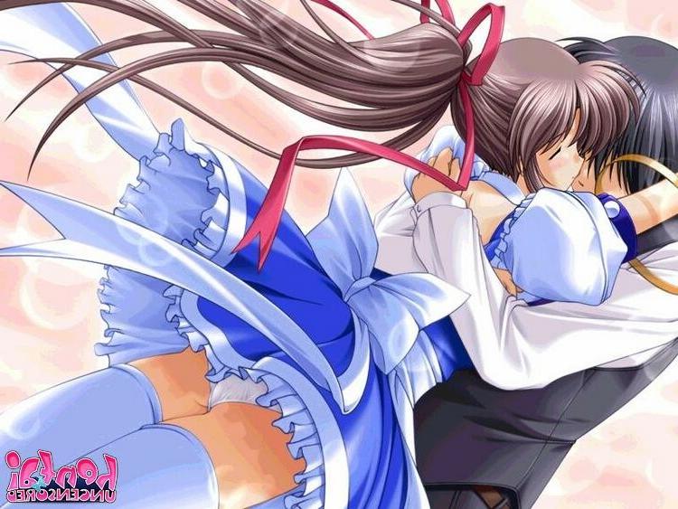 15P Good looking hentai maid exposing her divine breasts
