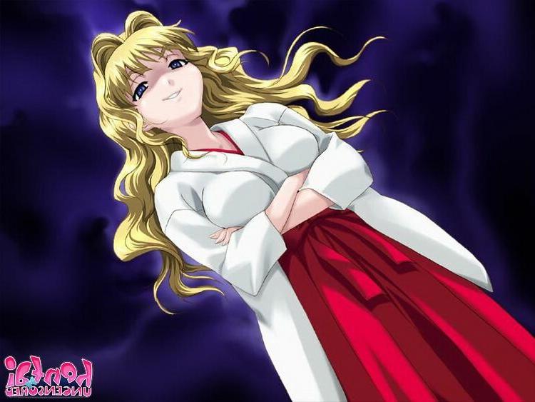 15P Naughty blonde hentai maid kissing her master with lust