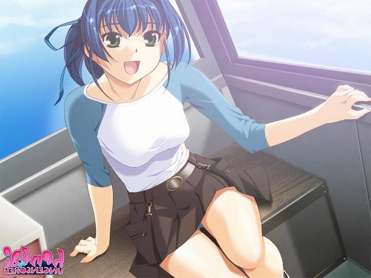 15P Ponytailed brunette hentai schoolgirl getting massive tits teased by a horny stu