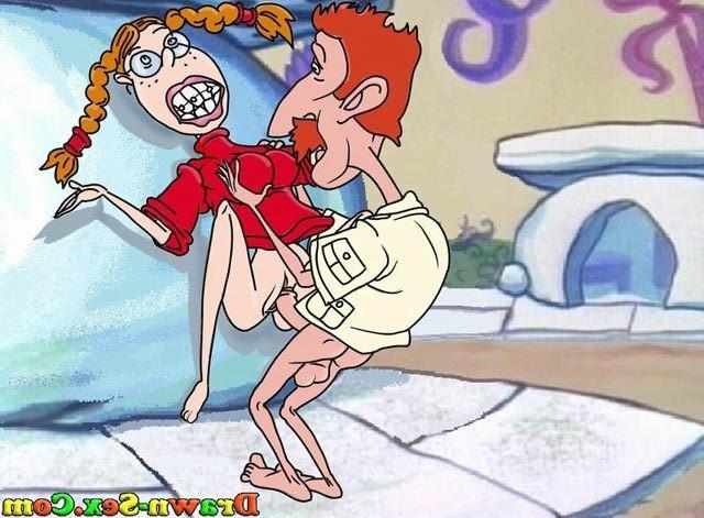 12P Eliza Thornberry shares Frank's dick and eats sperm 