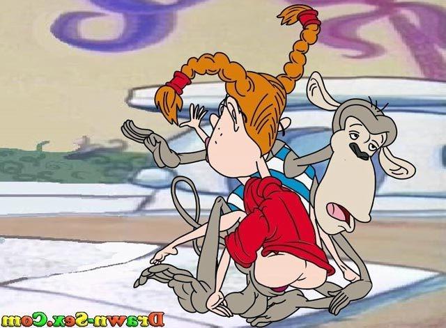 12P Eliza Thornberry shares Frank's dick and eats sperm 