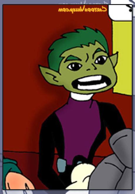 12P Lustful Starfire massages beest Boy and gets sperm