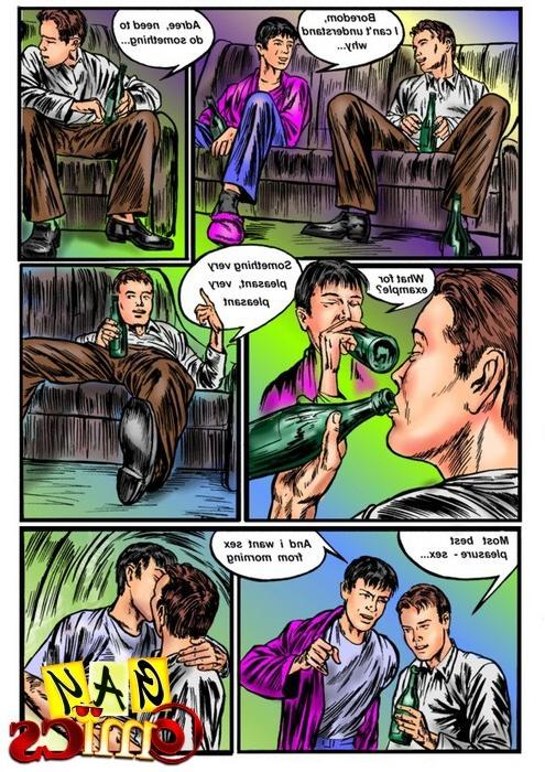 10P Gay Orgy Comics