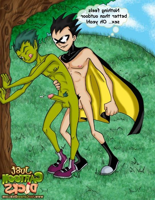 10P Teen titans turns gay