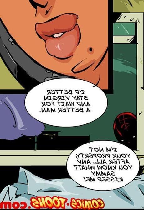 12P SpiderWoman slams SpiderMan and gets sperm