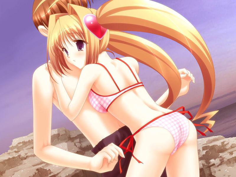 19P Hot young hentai schoolgirls in their panties and maid apron