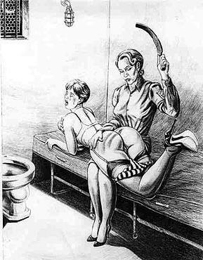 15P cute girls spanked until bright red ass