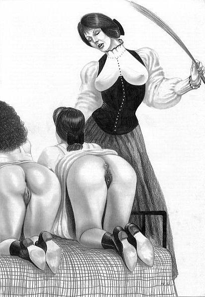 15P cute girls spanked until bright red ass