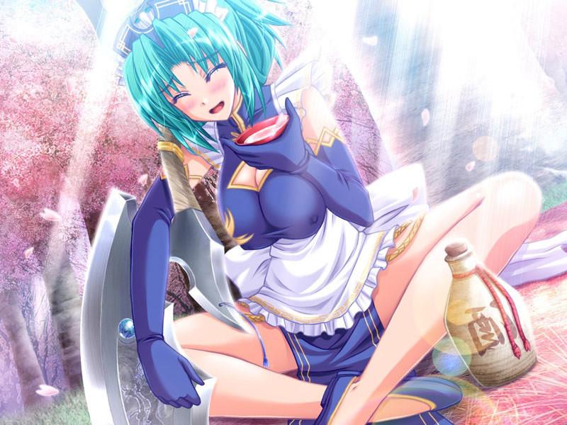 19P Beautiful busty hentai battle maid lets her master fuck her hard