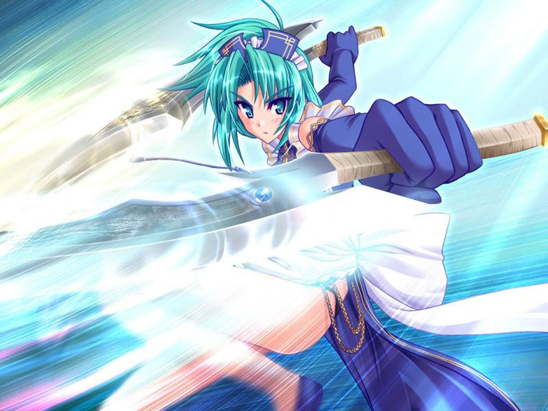 19P Beautiful busty hentai battle maid lets her master fuck her hard