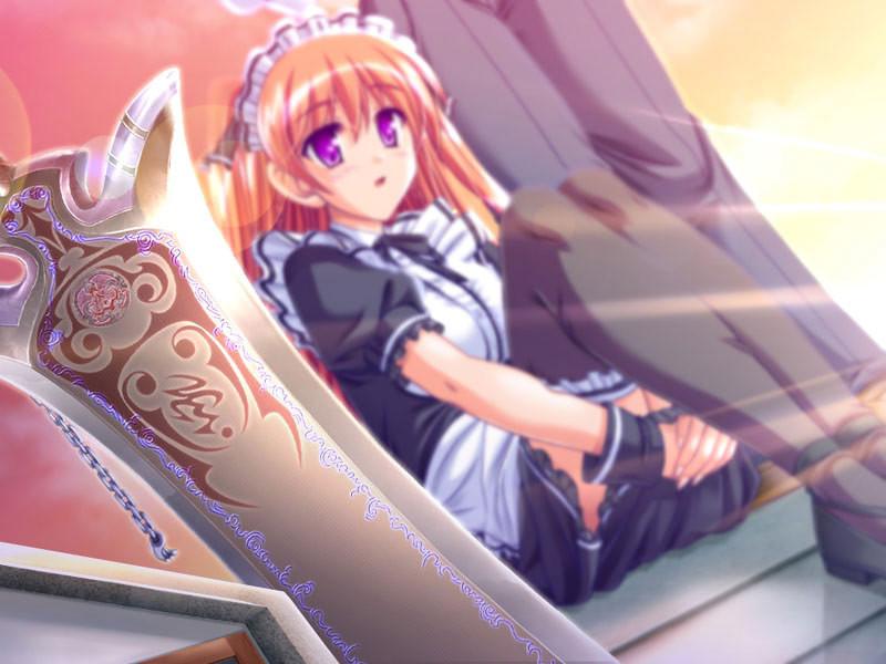 19P Beautiful busty hentai battle maid lets her master fuck her hard